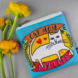 Kosmetická taštička Basic  Cat mom for life